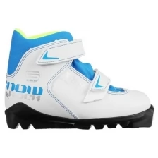 Trek Ботинки лыжные TREK Snowrock SNS ИК, цвет белый, лого синий, размер 34